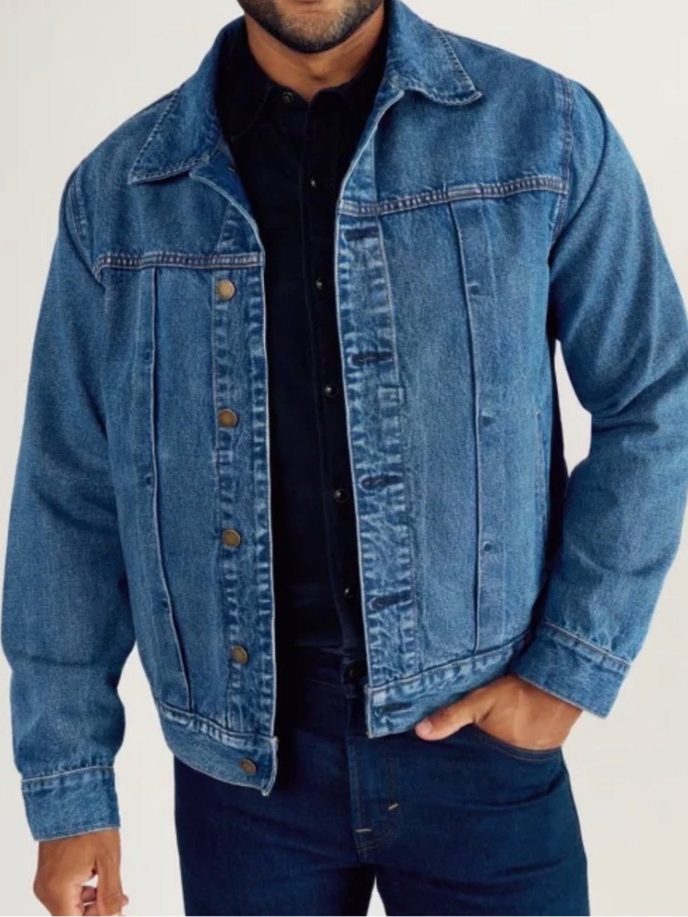 NWT Tecovas Men's Denim Ranch Hand Trucker  Jacket MSRP $165
